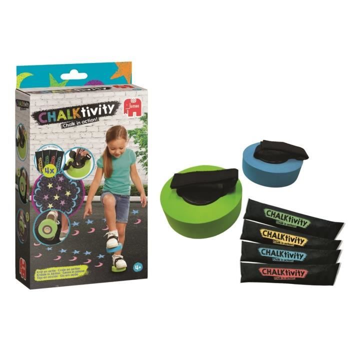 JUMBO Chalktivity - Тампоны для обуви, творческая игра на открытом воздухе с мелом