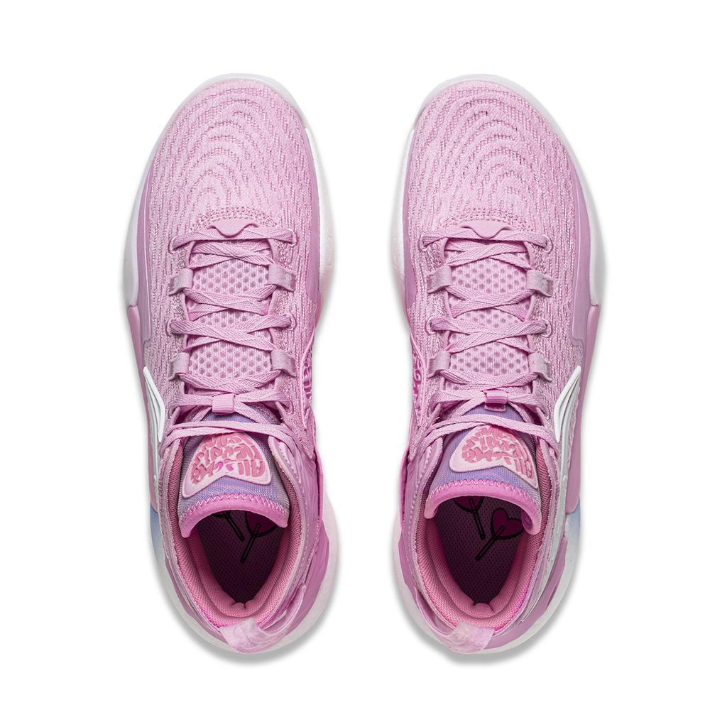 Li Ning Yu Shuai 18 Valentines Day Full Palm Cushioning Wear Resistant Anti Slip Support Rebound Mid Top Basketball Shoes ABAU009-7