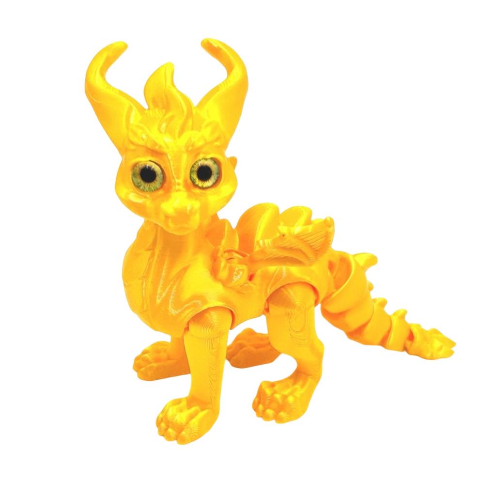 3D-печатные глаза дракона-симуляции Реалистичный летающий дракон с подвижными суставами Настольные украшения Поделки Детские игрушки