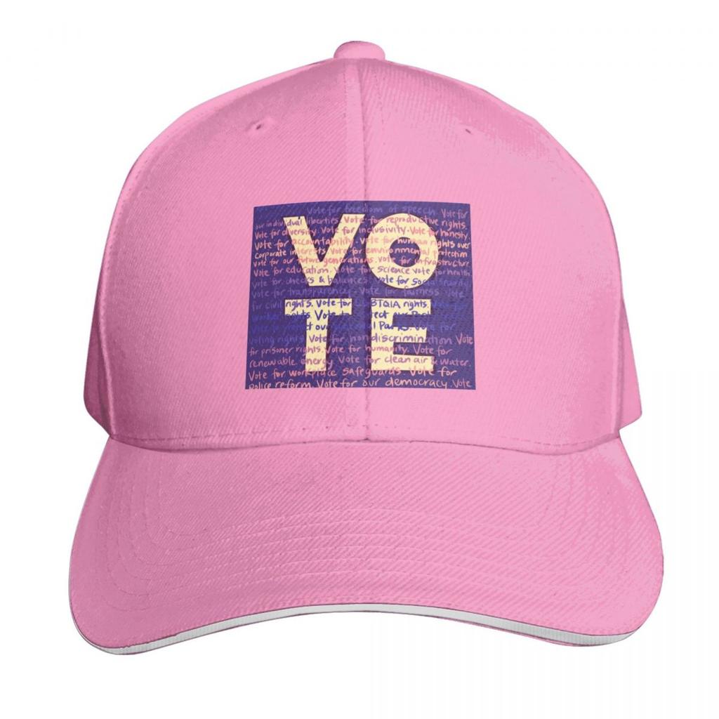 Vote V Baseball Cap Adjustable Buckle Closure Moisture Wicking Quick Dry Curved Brim Classic Fit