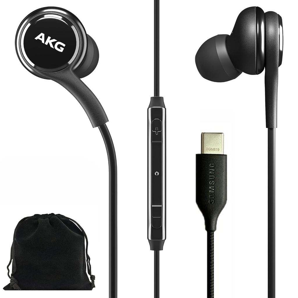 Оригинальные наушники-вкладыши SAMSUNG AKG с разъемом USB Type-C, с пультом и микрофоном для Galaxy A53 5G, S22, S21 FE, S20 Ultra, Note 10, Note 10+,