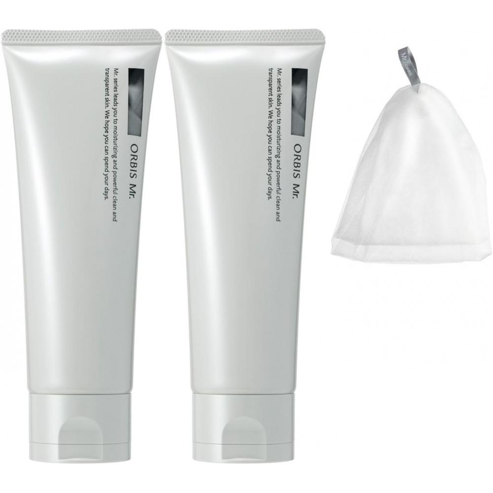 Мистер. Квази-лекарство Orbis Mr. Пенка для умывания Набор из 2 штук С сеткой для пены Набор из 2 штук Пенка для умывания с сеткой для пены