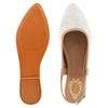 Shoetopia Женские туфли-балетки с ремешком на пятке, закрытый носок, повседневные балетки с регулируемым задним ремешком и амортизирующей стелькой
