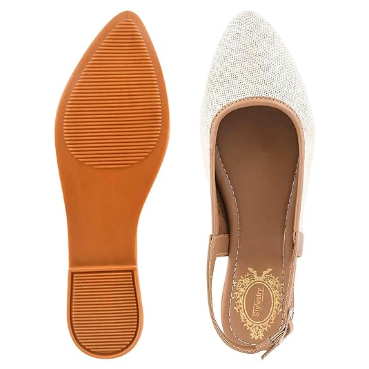 Shoetopia Женские туфли-балетки с ремешком на пятке, закрытый носок, повседневные балетки с регулируемым задним ремешком и амортизирующей стелькой