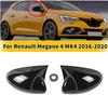 Для Renault Megane 4 MK4 2016 2017 2018 Автомобильная крышка зеркала заднего вида бокового зеркала Колпачок крыла Внешняя оболочка корпуса двери Отделка ABS