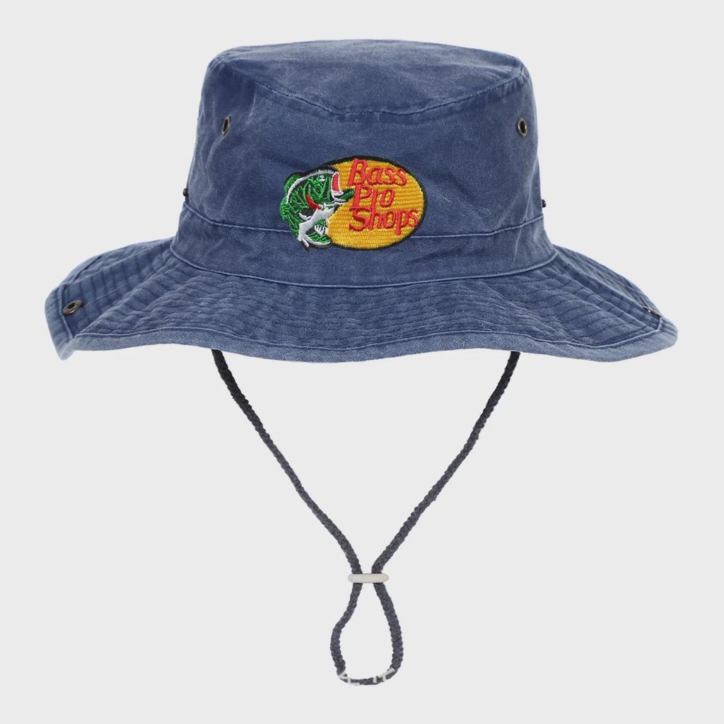 Вышитая джинсовая рыболовная шляпа с широкими полями Bass Pro Shops