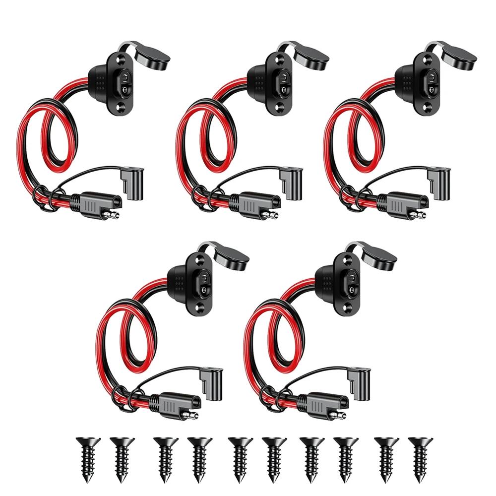 Жгут с быстроразъемным разъемом SAE Адаптер SAE Штекер к гнезду Кабель 1 фут 12AWG Удлинитель SAE