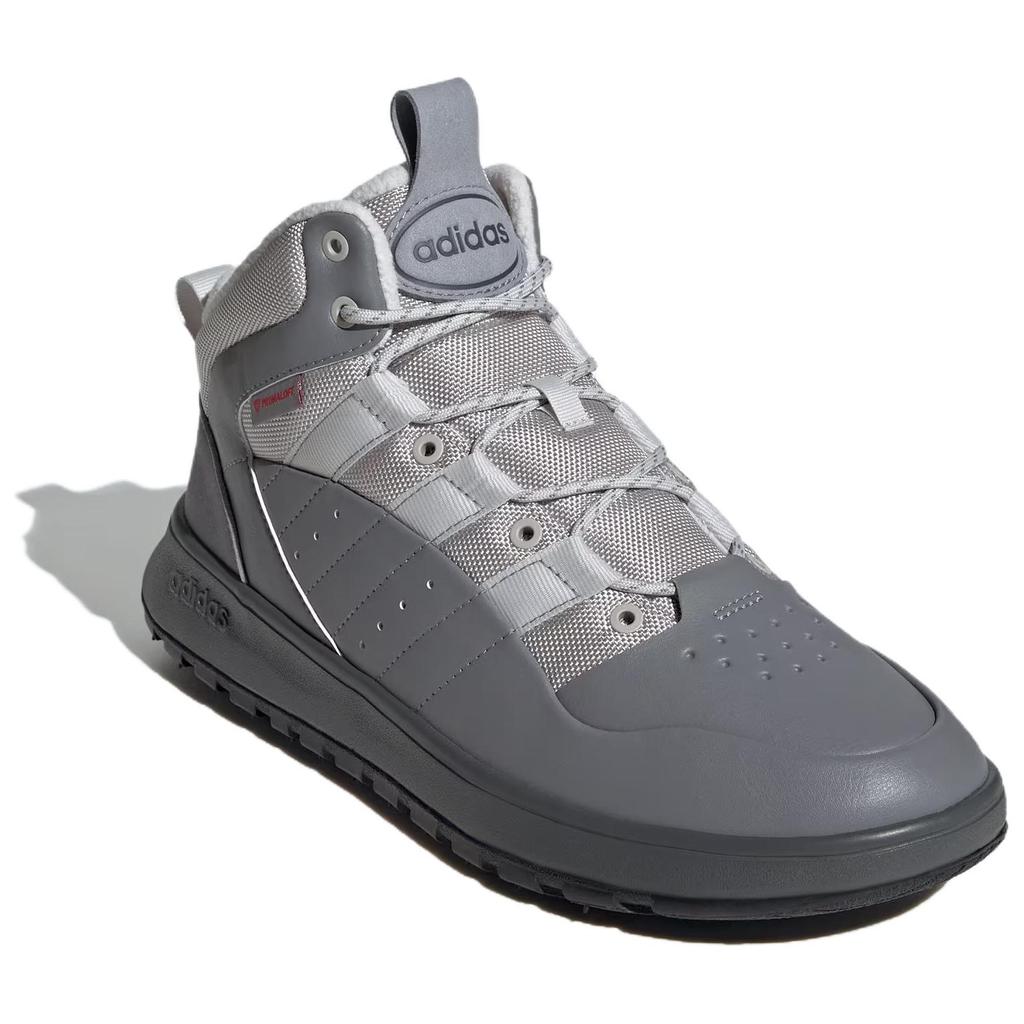 Adidas Fusion Storm 2.0 Comfortable Versatile Non-Slip Warm Mid-Top Retro Basketball Shoes Unisex Sneakers Gray JP7717