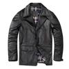 Chinese Size Casual Men Leather Jacket Soft Genuine Cowhide Leather Coat Vintage Edged Windbreaker Mens Clothes Autumn