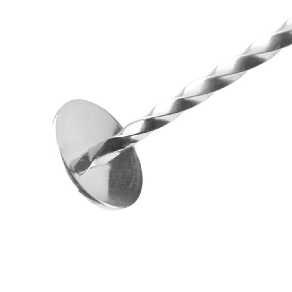 High Quality Stainless Steel Cocktail Bar Spiral Pattern Drink Shaker Muddler Stirrer Twisted Mixing Spoon Kitchen Tableware