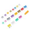 220pcs Blade Fuse Assortment Small Medium Size 2 3 5  7.5 10 15 20 25 30 35AMP for Car Trucks ATVs