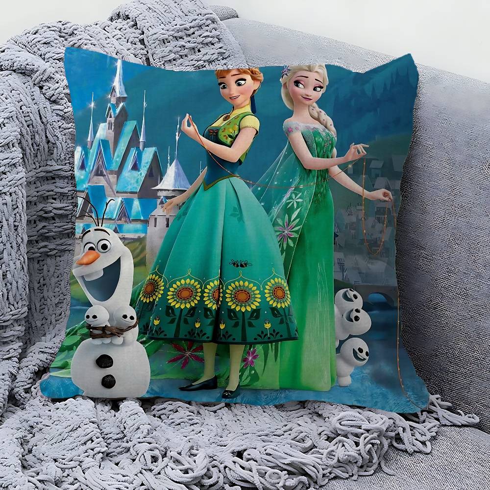 CartoonFFrozenes Personalized Pillow Cover Kids Bedroom Wild Party Decor Pillowcase Kid Birthday Shower Gift