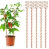 1/8Pcs 13.5-inch Electroculture Plant Stakes High-Yield Clockwise Winding Easy To Install Multifunctional Long Copper Garden Stakes