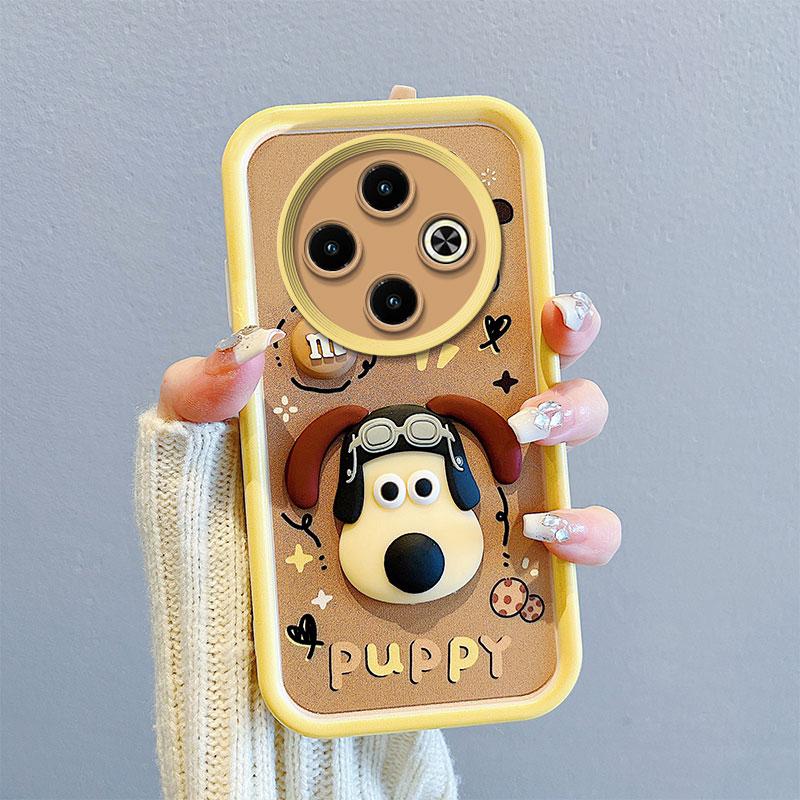 KEYSION Противоударный чехол для TECNO Spark 30C со шнурком, мягкий силиконовый чехол с милой 3D-мультяшной куклой для TECNO Spark 30C