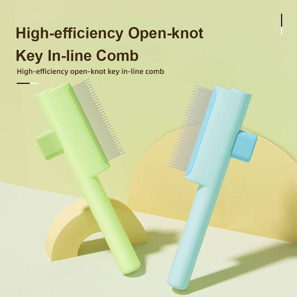 Knot Removes Pet Hair Removal Comb De-Shedding Cat Hair Comb for Short and Long Hair Cats