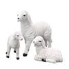 Decorative Resins Sheep Sculptures for Living Room Or Garden Ornamentation White Lambs Miniatures Figurines Ornaments