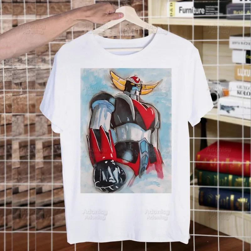 Unisexga Goldorak Ufo Robo Anime T-shirts Funny Hip Hop Summer Wo Unisex Unisex Mazinger Grendizer Tshirts Ulzzang Harajuku T-Shirt Shirt Shirt