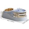 Large Capacity Cat Feeder and Water Dispenser Recirculate Filtering Cat Drinker  for Pet