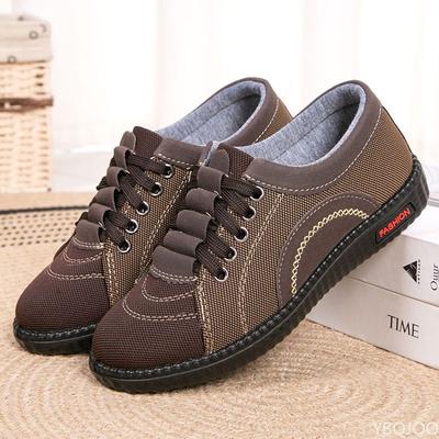 Весенне-осенняя новая тканевая обувь для женщин, легкая, нескользящая, на плоском каблуке, с мягкой подошвой, удобная для женщин среднего и пожилого возраста