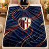 Flannel BlanketBologna FC Warm Soft Throw Blanket for Indoor Sofa Bed Living Room Use