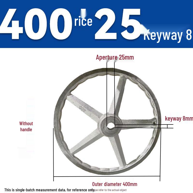 Chrome-Plated Cast Iron Handwheel with Square and Round Corrugated Edges for Industrial Machine Tools