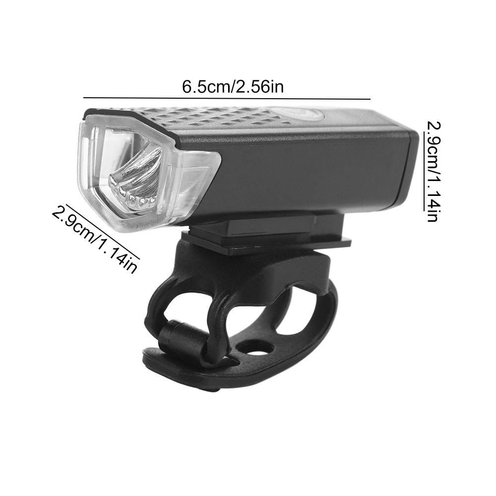 2Pcs/Set Waterproof Bike Headlight Tail Light Set USB Rechargeable MTB Front Back Lamp  Road