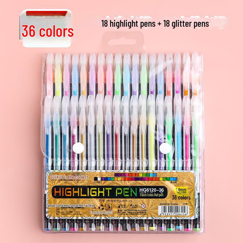 Ручка Luminous Quicksand Silver: Перламутровый маркер, меняющий цвет, для флуоресцентных заметок