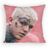 Rapper LLil Peep Hellboy Pillow Case Antidustmite Pillowcase Invisible zipper silky short plush Sofa cushion cover