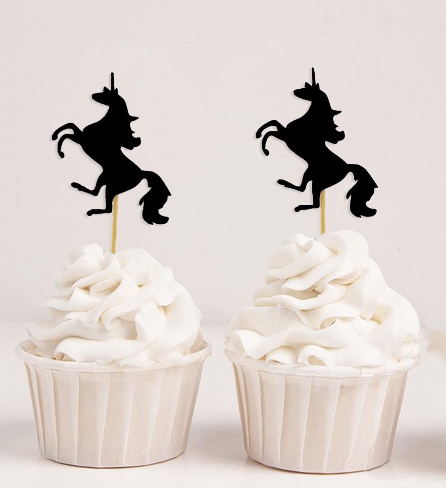Дарлинг Сувенир| Топперы для кексов с единорогом| День Рождения Свадьба Залив Душ Десертные Украшения - Пакет