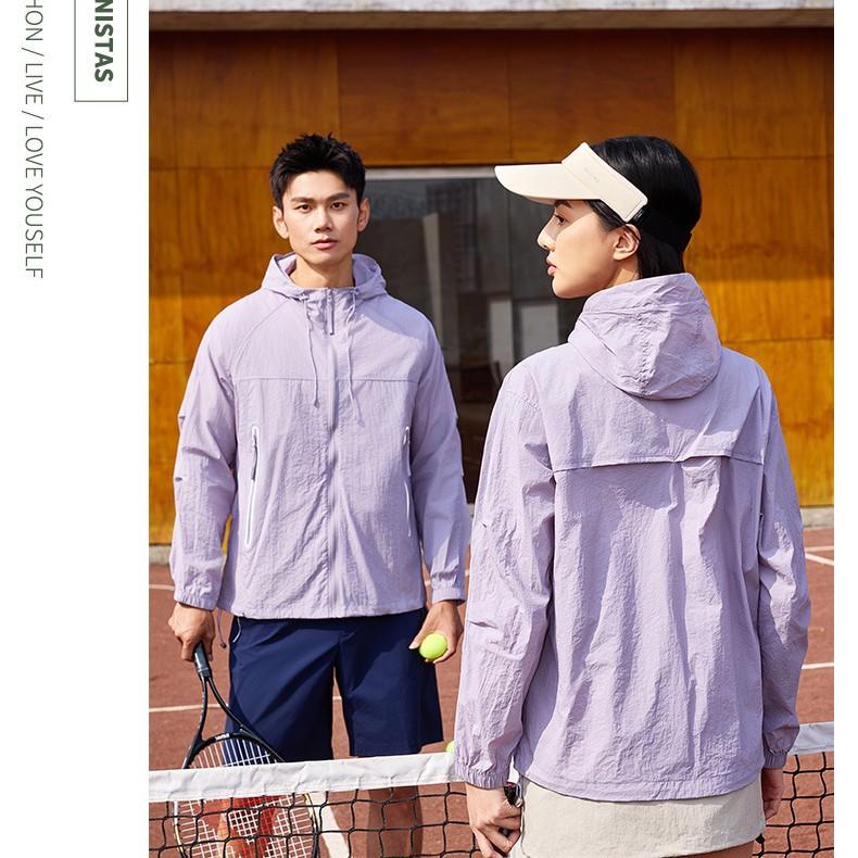 Summer outdoor sunscreen clothing UPF10 + men's and women's breathable thin hooded UV protection clothing couple jacket