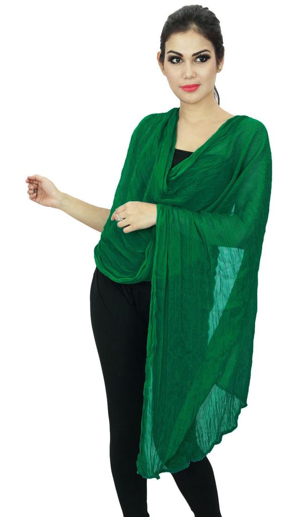 Индийские шарфы из шифоновой смеси, женские палантины, накидка на шею Chunni Long Dupatta