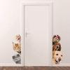 Lovely Dog/Cat Pattern Wall Sticker Removable Bedroom Door DIY Decal Home Decor