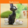 Cat Black Resin Mini Ornament With Handcrafted Style For Friendship And Gifts