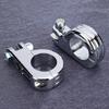 38mm 1.5in   Foot Rest Footpeg Mounting P Clamp Motorcycle Accessory Fit for  (Black )