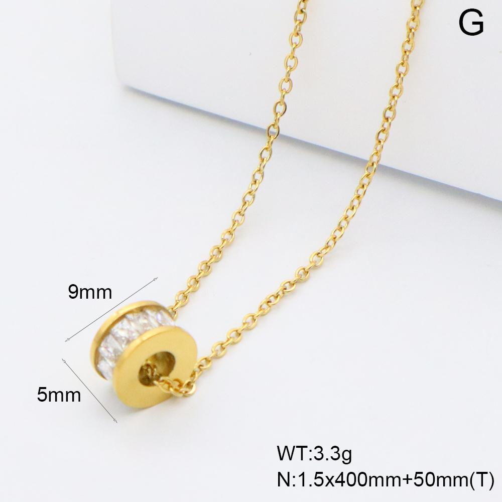 JUSNOVA 18K PVD Gold Plated Stainless Steel Virgin Mary Medal Pendant Necklace Hip Hop Iced Out Zircon Religious Jewelry