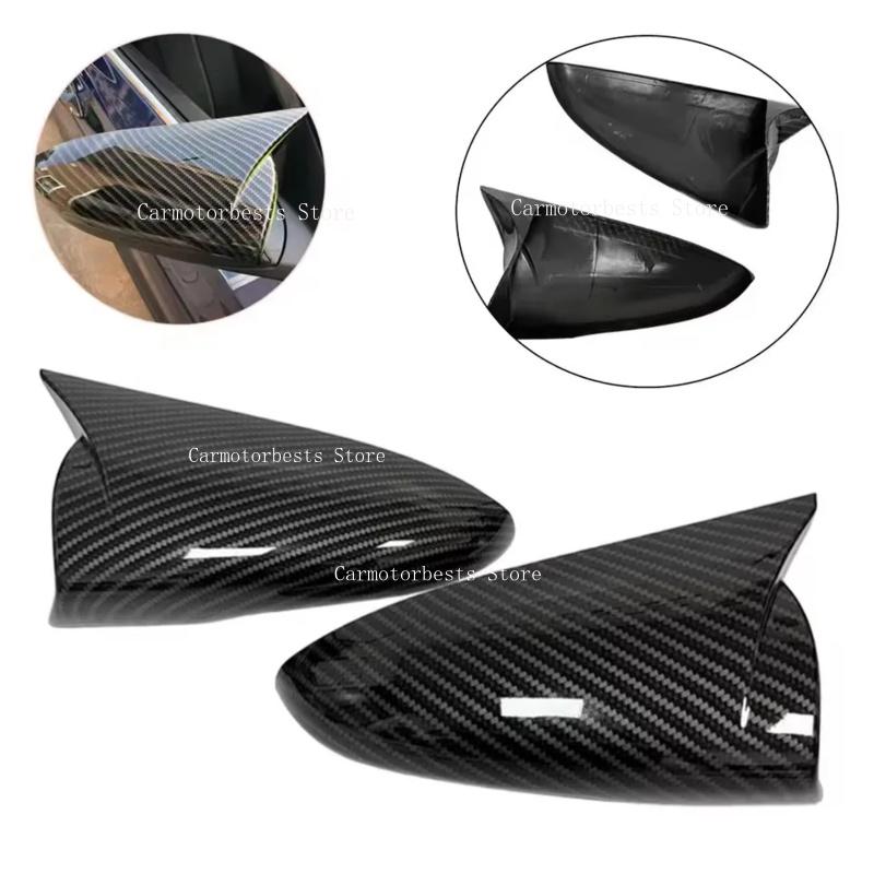 Rearview Side Mirror Cover Fit ForHyundai I20 N i20N Line 2020 2021 2022 2023 2024 Wing Cap Sticker Case Trim Carbon