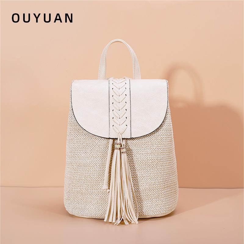 Пляжная соломенная сумка, летняя сумка с кисточками, тканая сумка, сумка через плечо, праздничный рюкзак для женщин