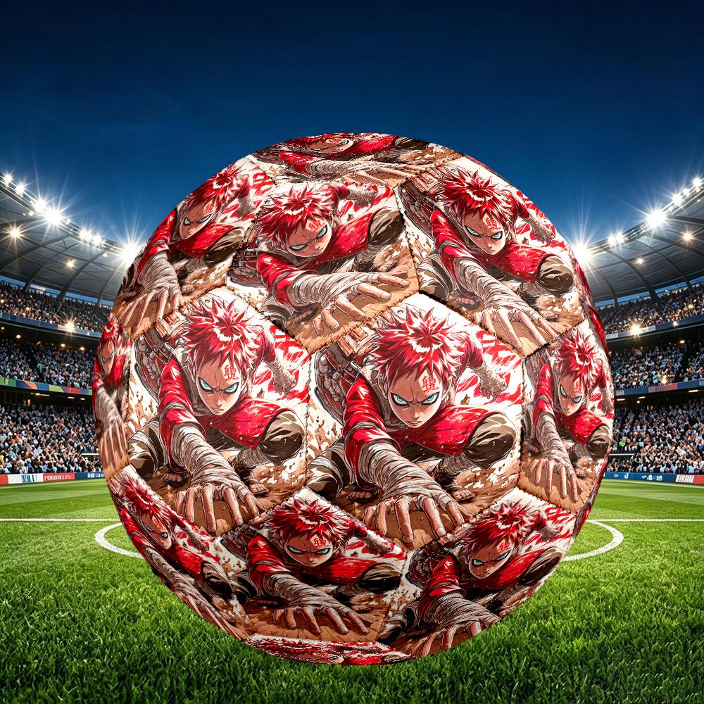 1pc Game Role Naruto Pattern Football, Size 5 Soccer Ball Outdoor Athletic Training Ball, Unique Style, Exquisite Holiday Gift