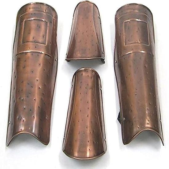 Steel Greaves Medieval Leg Armor Shin Guards Knight LARP Cosplay Wearable Handmade Pair