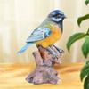 Vintage Garden Bird Sculpture Cute Bird Statue Durable Miniature Bird Figurine  Outdoor Patio Porch