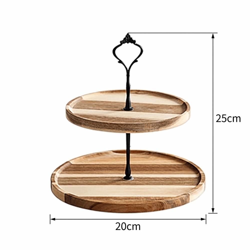 Smooth Serving Tray Detachable Multi Layer Frame Food Platter Elegant Storage Tray Afternoon Tea