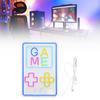 Game Neon Sign, Led Neon Gaming Signs for Boys Room, Dimmable Led Game Neon Sign USB Handheld Game Console Neon Sign, Bedroom Home Bar Gaming   Dec