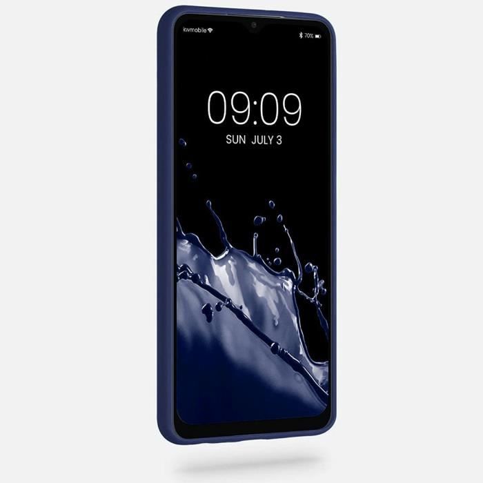 Coque - BOOLING - pour Samsung Galaxy A32 5G - Souple - Anti-rayures - Bleu Marine