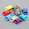 DIY Plastic Bracele Parachute 10mm 3/8" Side Release Buckle Outdoor Camp Paracord Webbing Strap