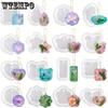 16pcs Variety Geometric Pendant Silicone Molds with Hanging Hole Necklace Keychain Molds Creation Essential Resin Silicone Mold Resin Keychain Mold