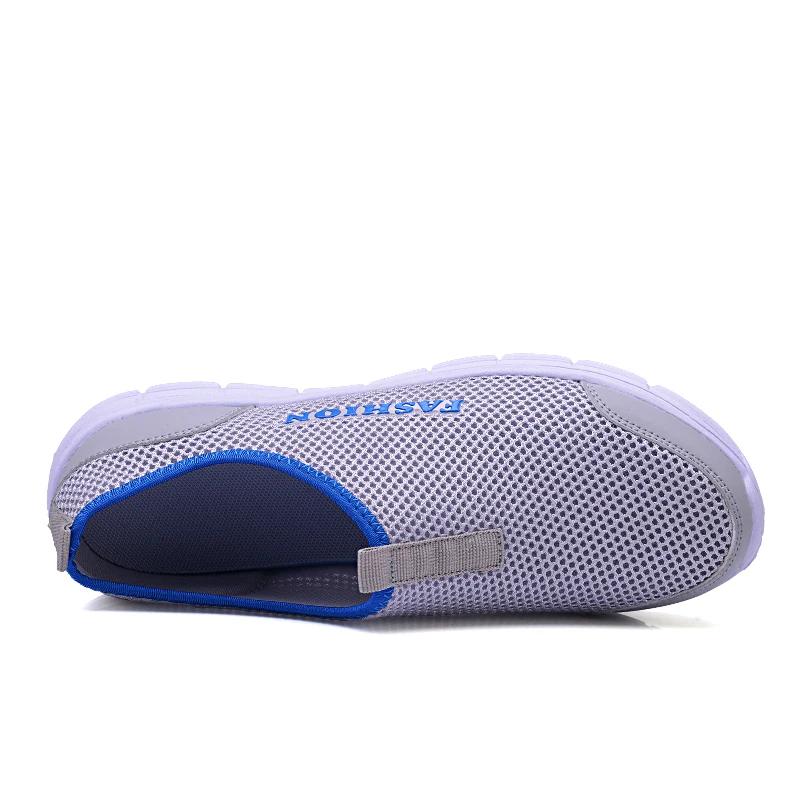 2025 Новая летняя сетчатая обувь Мужские слипоны Повседневная пляжная обувь Сандалии Модная дышащая легкая обувь для пары Ленивая обувь Мужские кроссовки