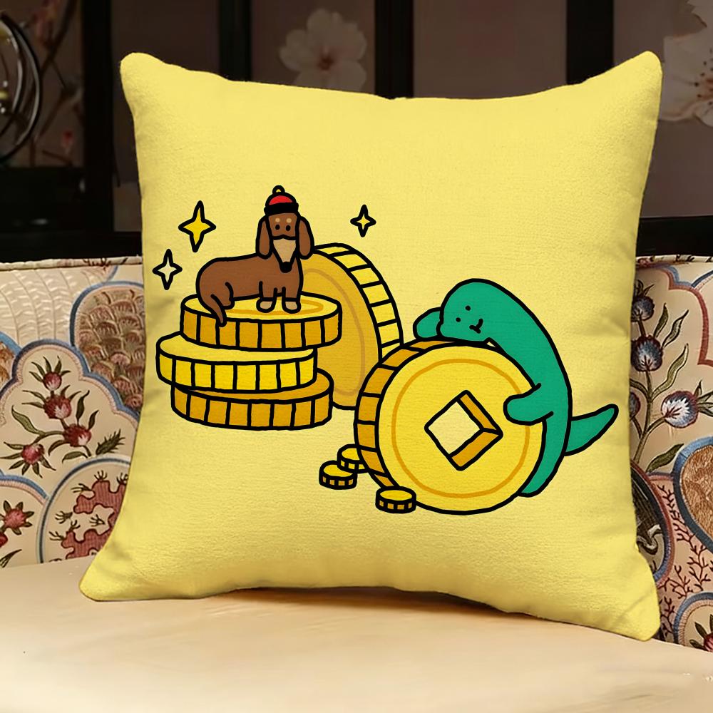 Jjoguman Art Pillow Case Pillowcase Doublesided Printed Sofa Cushion Bedroom Headboard Pillow