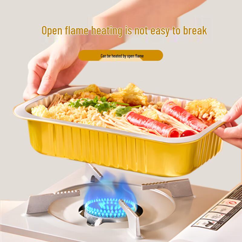 Disposable Rectangular Aluminum Foil Food Container