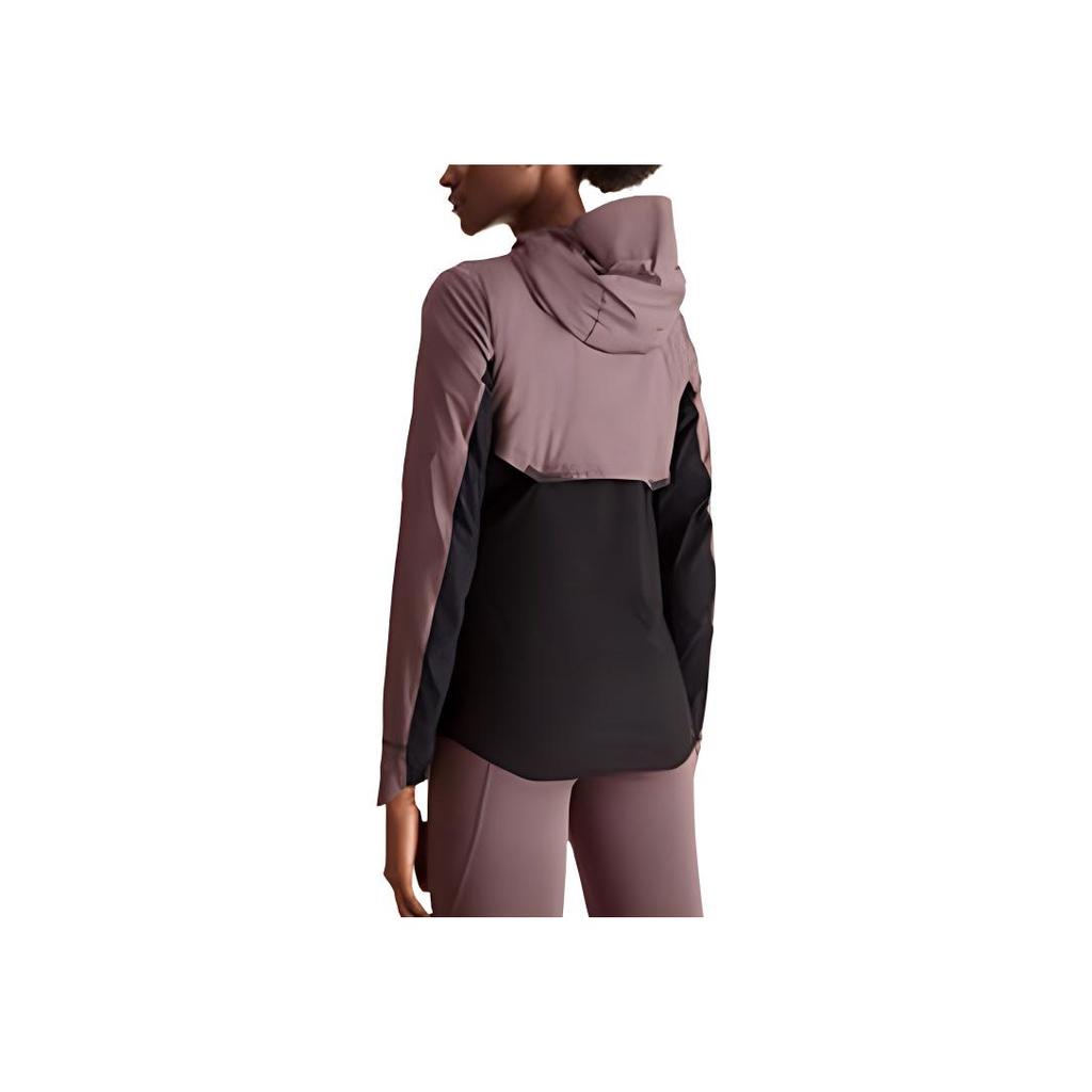 Женская ветровка Color Block, легкая, ветрозащитная, с капюшоном, для бега, куртки, светло-фиолетовая 204.01322