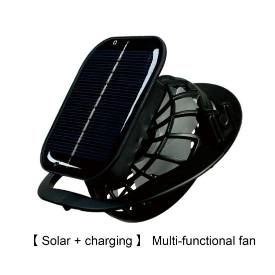 Men Outdoor Hat with Detachable Solar Fan Large Brim Windproof Strap USB Charging Anti-UV Sunlight Protection Hollow Mesh Great Breathability